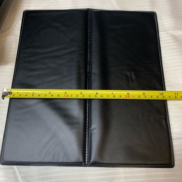 Check Holder Restaurant Waitstaff Waiter Waitress Double Panel (Black)set of 8 - Picture 5 of 5